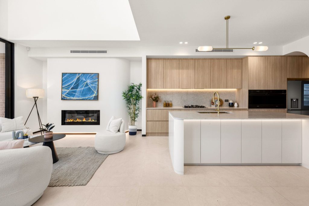 White and Brown Kitchen.