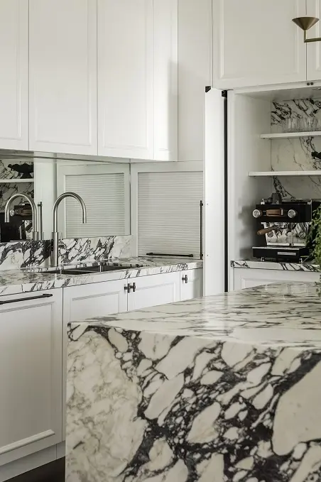 Calacatta viola custom kitchen