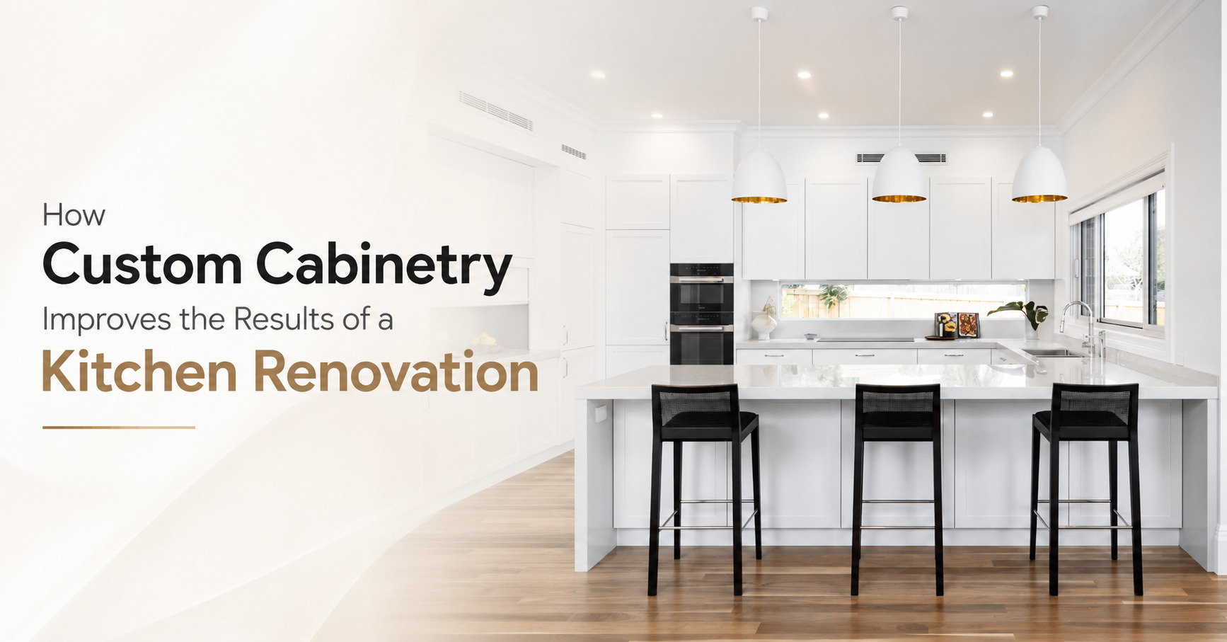 Custom kitchen cabinetry improving storage and layout in a Sydney kitchen renovation